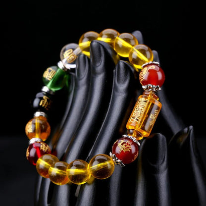 Citrine the God of Wealth Bracelet -Feng Shui Five Elements Crystal