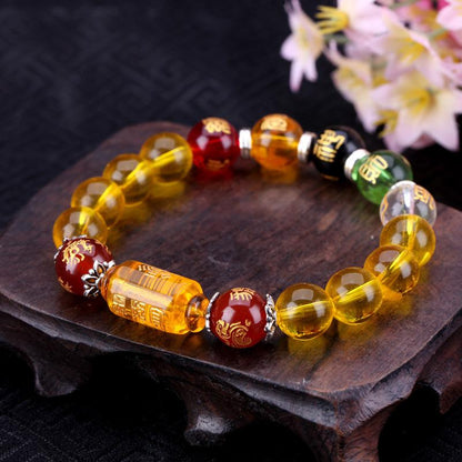 Citrine the God of Wealth Bracelet -Feng Shui Five Elements Crystal