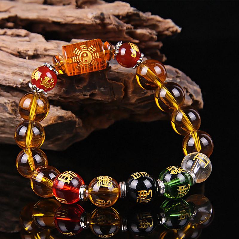 Citrine the God of Wealth Bracelet -Feng Shui Five Elements Crystal