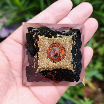 Black Tourmaline Orgone Protection Pyramid