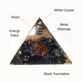 Black Tourmaline Orgone Protection Pyramid