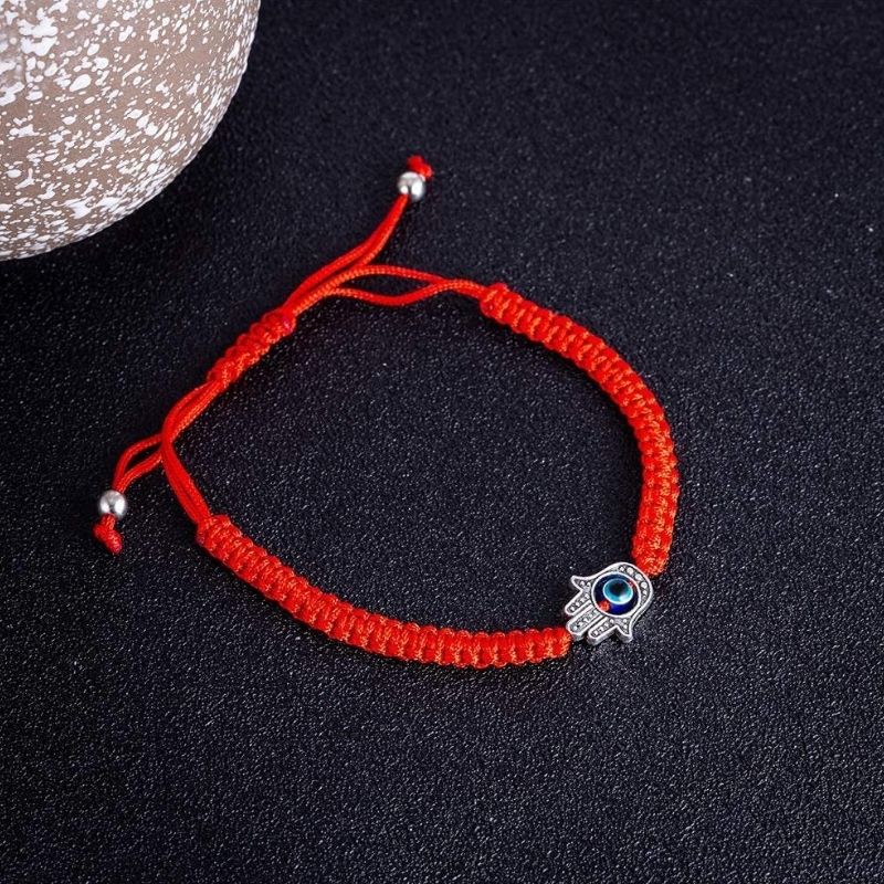 Hamsa Hand Red String Bracelet - Evil Eye Protection