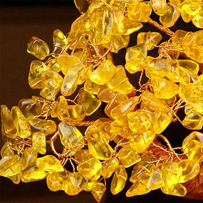 Citrine Money Tree for Prosperity - Money Attracting Money Tree Feng Shui Gemstone Ornaments