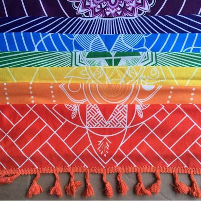 7 Chakra Yoga Mat - Meditation Rug - Tapestry