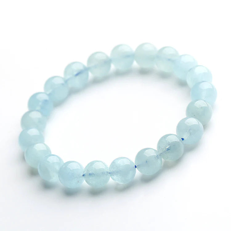 Blue Aquamarine Calming Bracelet - Grounding & Soothing