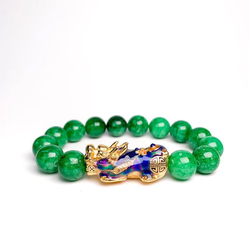 Jade Pixiu Abundance Protection Bracelet-Fortune And Good Luck