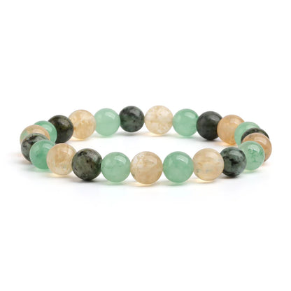 Triple Prosperity Bracelet - Citrine, Green Aventurine, Turquoise