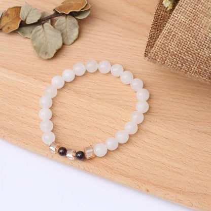 White Chalcedony Positivity Bracelet - Positivity & Harmony