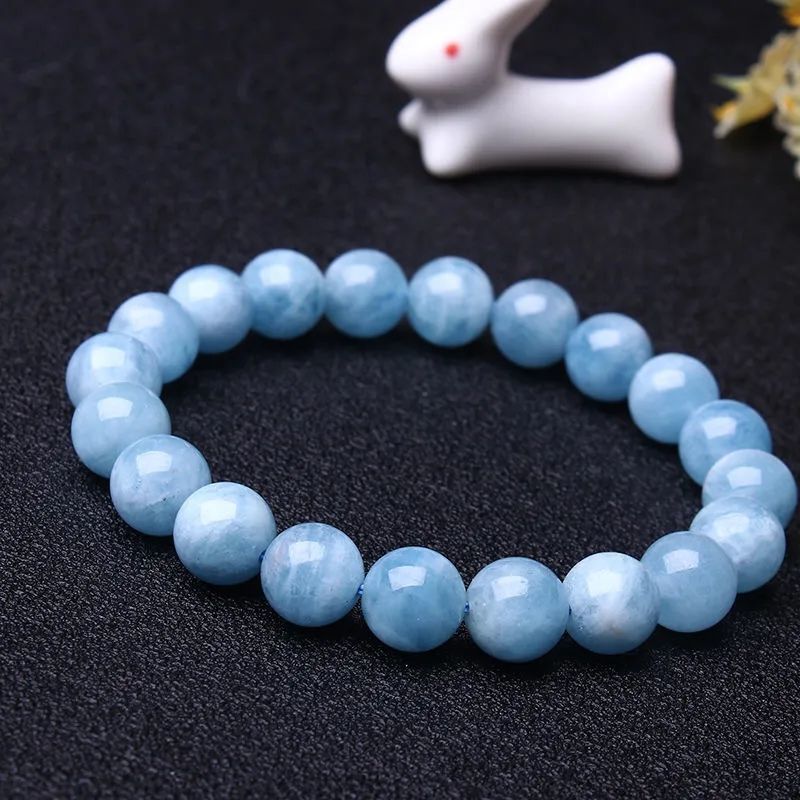 Blue Aquamarine Calming Bracelet - Grounding & Soothing