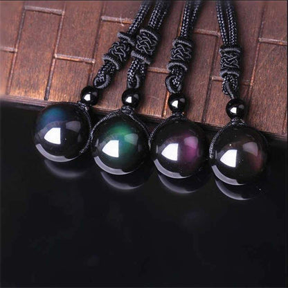 Rainbow Obsidian Necklace - Eye of Truth