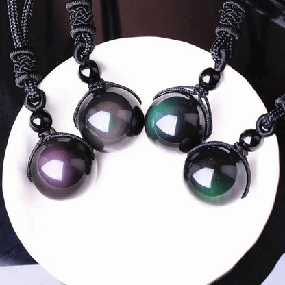 Rainbow Obsidian Necklace - Eye of Truth